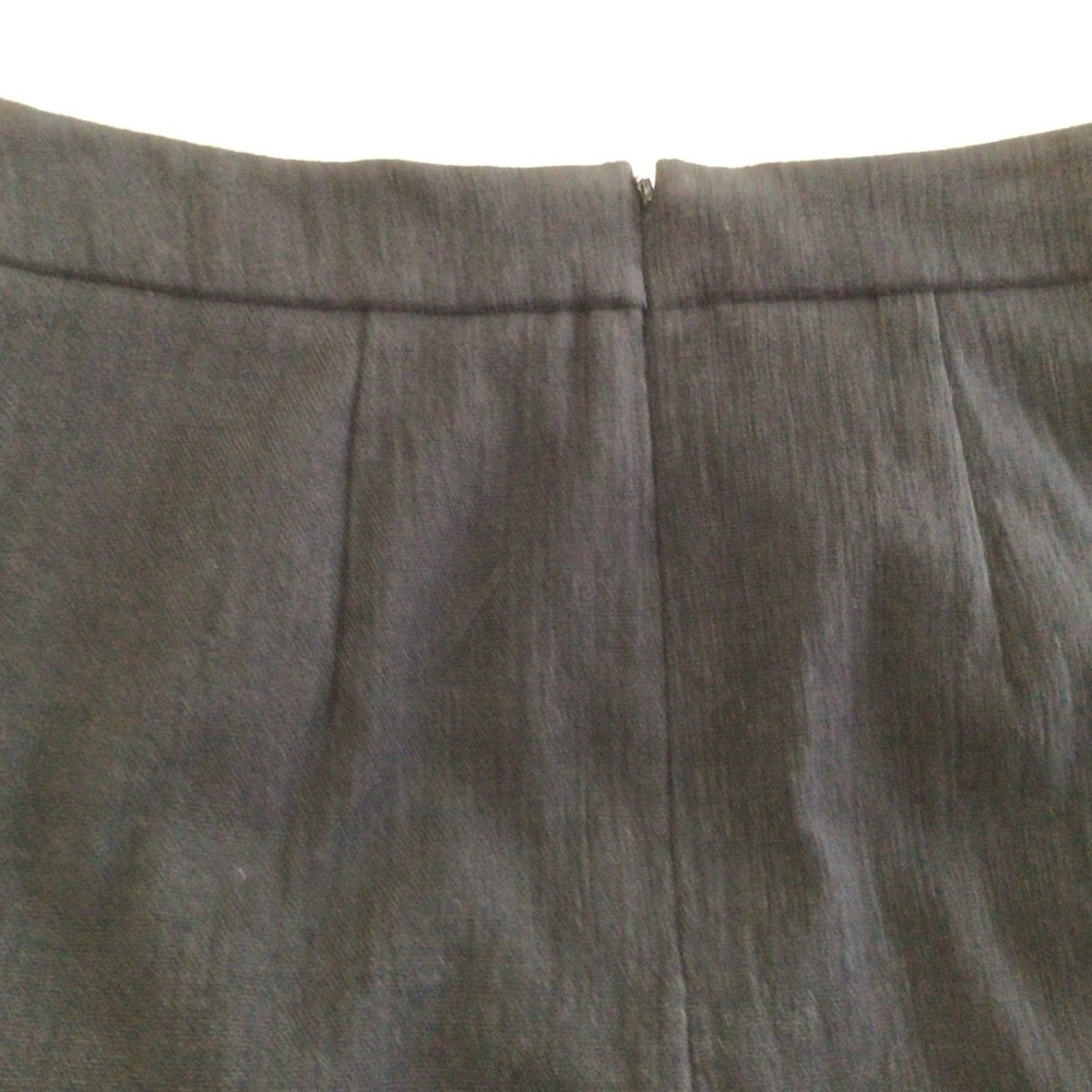 Loft Embroidered Trim Mini Skirt Size 0 Pockets Cotton Blend - Picture 6 of 7